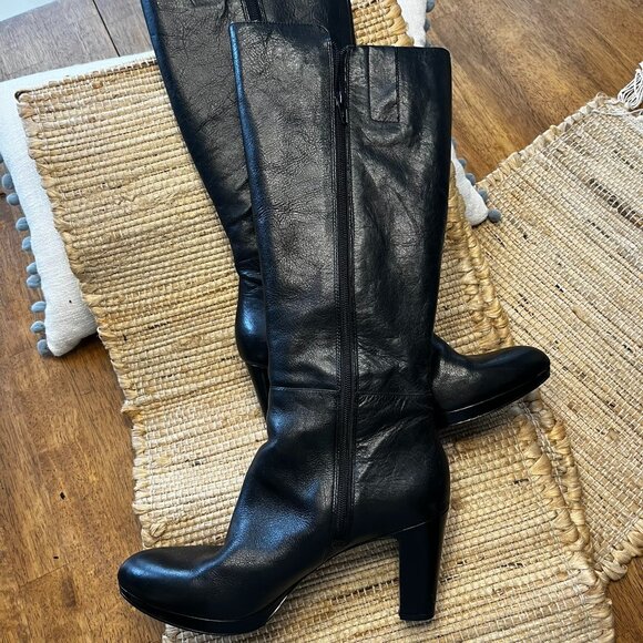Nine West Tall Padillao Leather Boots - Picture 2 of 7